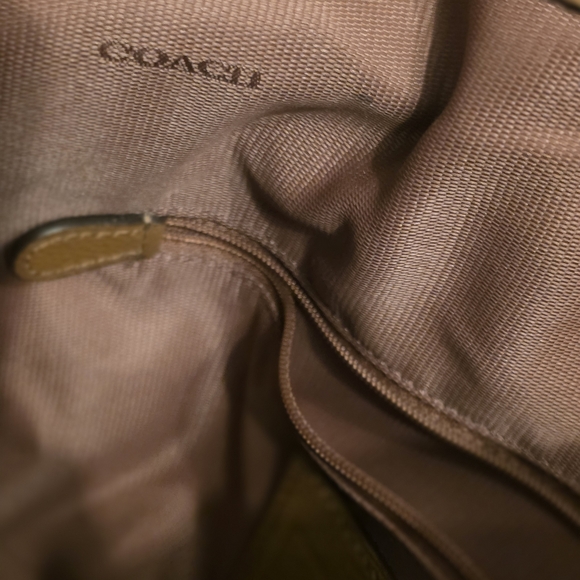 Coach Edie  Brown Leather Embossed Horse And Carriage Bag - Picture 12 of 15